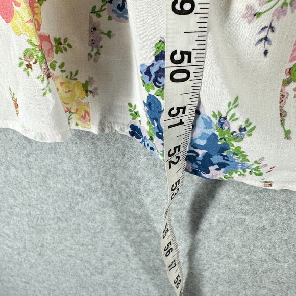 Seraphine Maternity Dress Womens 16 Floral Smocked Nursing Midi Spring Summer - Picture 13 of 16